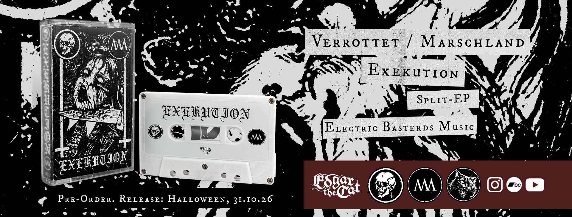 Verrottet / Marschland - Exekution Split-EP (Tape)