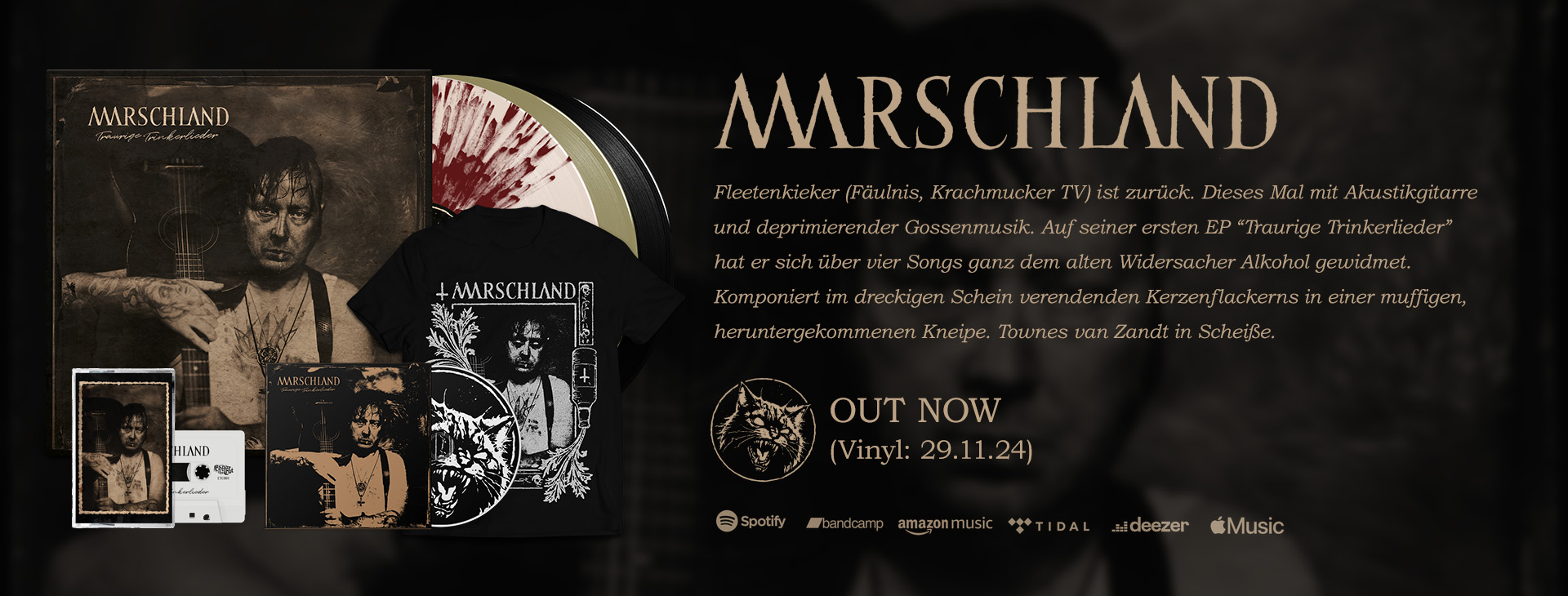 Marschland - Traurige Trinkerlieder Vinyl, CD, Tape